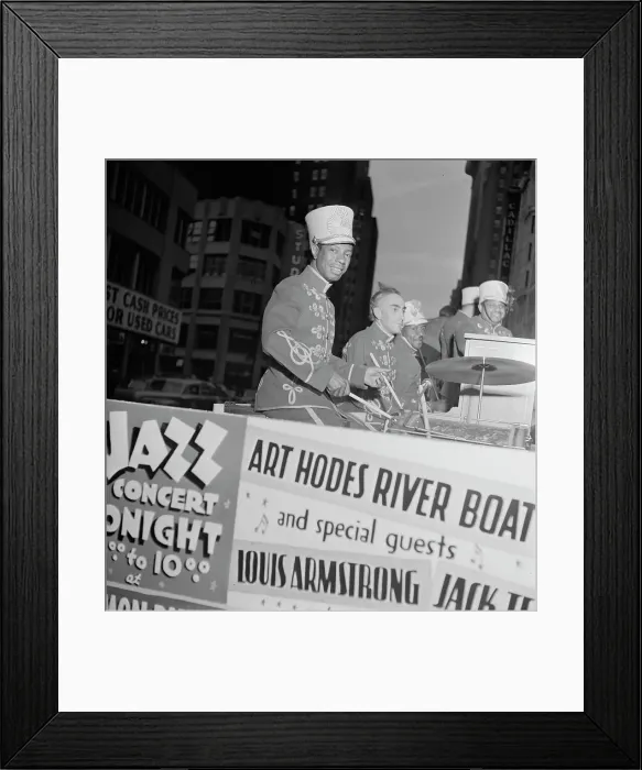 Framed Print : Portrait of Art Hodes, Kaiser Marshall, Sandy Williams, and Cecil (Xavier)...N.Y. ca. July 1947. Creator: William Paul Gottlieb