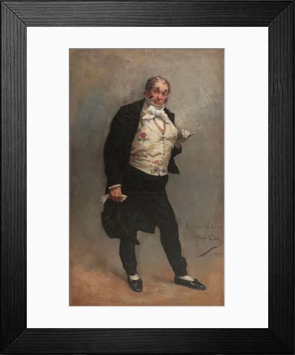 Framed Print : Portrait de Lhéritier (Romain Thomas, dit), acteur (1809-1885) dans le rôle de Cordenbois... 1881. Creator: Georges Jules Auguste Cain Framed Print : Portrait de Lhéritier (Romain Thomas, dit), acteur (1809-1885) dans le rôle de Cordenbois... 1881. Creator: Georges Jules Auguste Cain