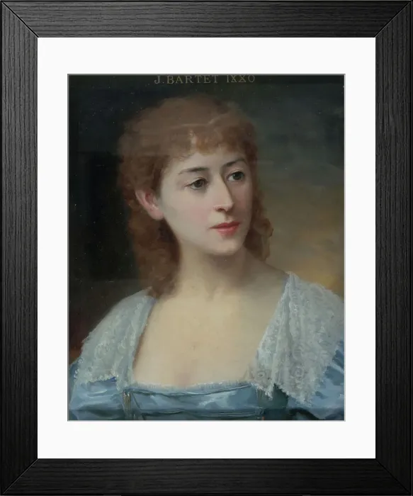 Framed Print : Portrait de Julia Bartet (1854-1941), sociétaire de la Comédie-Française dans le rôle de... 1884. Creator: Daniel Berard Framed Print : Portrait de Julia Bartet (1854-1941), sociétaire de la Comédie-Française dans le rôle de... 1884. Creator: Daniel Berard