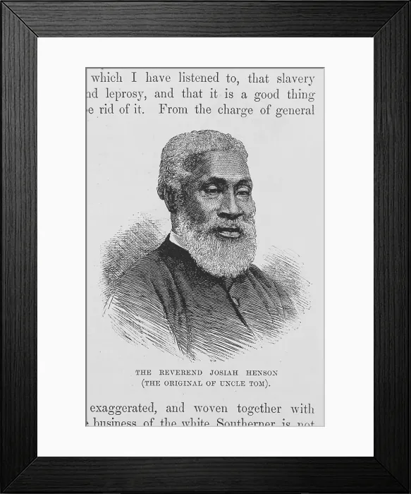 Framed Print : Reverend Josiah Henson; [The original of Uncle Tom], 1882. Creator: Unknown