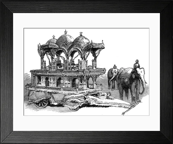 Framed Print : The Colonial Exhibition, Indian section, 1886. Creator: Unknown Framed Print : The Colonial Exhibition, Indian section, 1886. Creator: Unknown