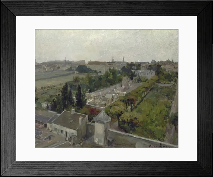 Framed Print : Le cimetière de Picpus et le champs des Martyrs, où furent enterrées les victimes de la... 1898. Creator: Victor Marec Framed Print : Le cimetière de Picpus et le champs des Martyrs, où furent enterrées les victimes de la... 1898. Creator: Victor Marec