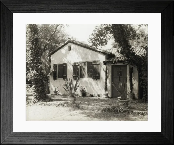 Framed Print : Justin B. Alexander house, Montecito, California, 1923. Creator: Frances Benjamin Johnston Framed Print : Justin B. Alexander house, Montecito, California, 1923. Creator: Frances Benjamin Johnston