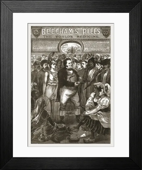 Framed Print : Beecham's Pills, The world's Medicine, 1886. Creator: Unknown Framed Print : Beecham's Pills, The world's Medicine, 1886. Creator: Unknown