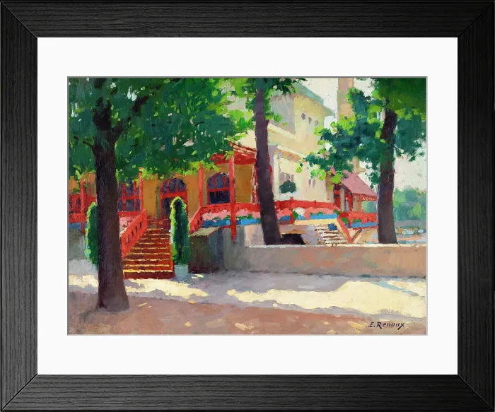 Framed Print : Un pavillon de l'Exposition des Arts décoratifs, 1925. Creator: Jules Ernest Renoux Framed Print : Un pavillon de l'Exposition des Arts décoratifs, 1925. Creator: Jules Ernest Renoux