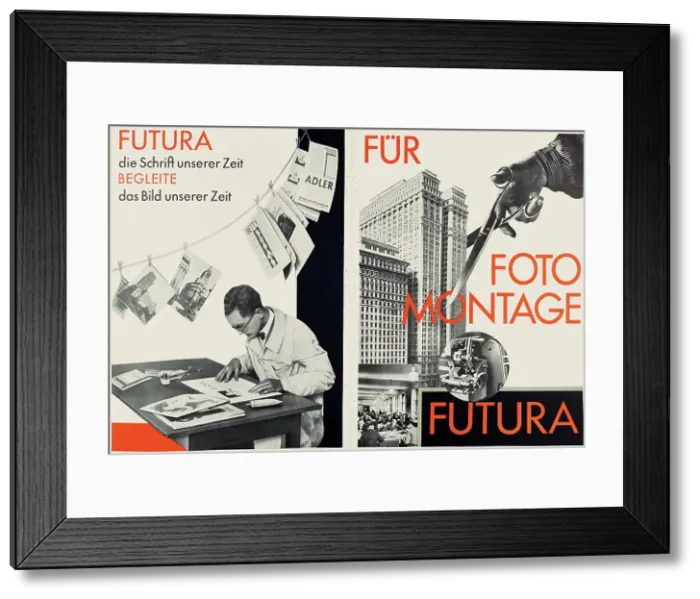 Framed Print : For photomontage Futura. Gebrauchsgraphik, vol. 6, No. 3, March, 1929, 1929. Creator: Jost, Heinrich (1889-1948) Framed Print : For photomontage Futura. Gebrauchsgraphik, vol. 6, No. 3, March, 1929, 1929. Creator: Jost, Heinrich (1889-1948)