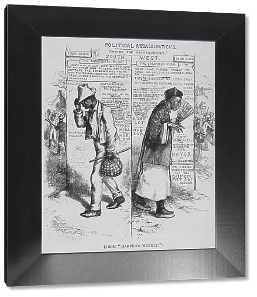 From Harper's Weekly; [Political assassinations- Taking the consequences], 1882. Creator: Unknown