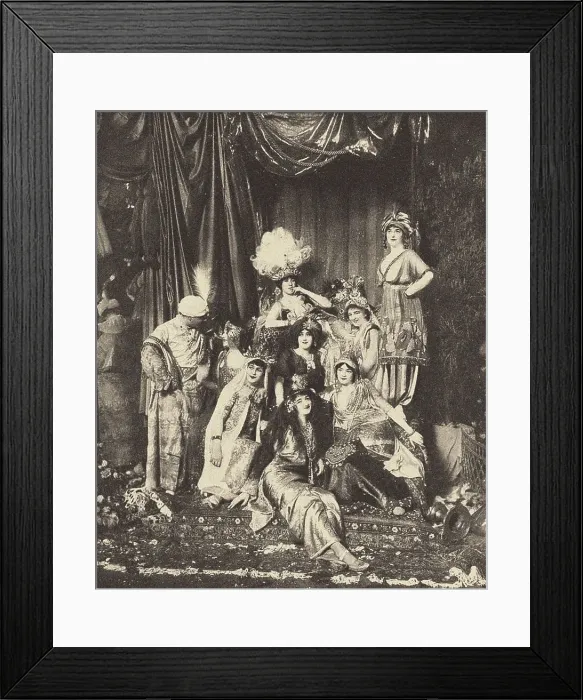 Framed Print : A ball of the Arabian Nights (Persian Fete) at the countess Clémentine Félicité de... May 19, 1912. Creator: Anonymous Framed Print : A ball of the Arabian Nights (Persian Fete) at the countess Clémentine Félicité de... May 19, 1912. Creator: Anonymous