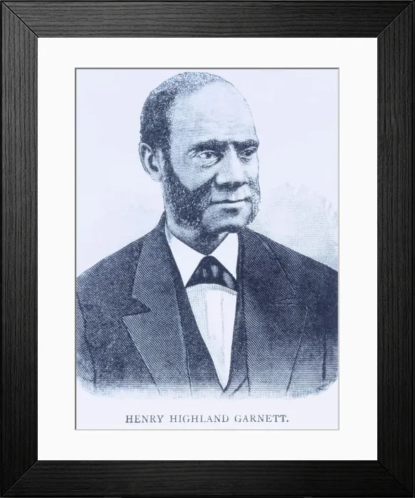 Framed Print : Henry Highland Garnett. 1887. Creator: Unknown Framed Print : Henry Highland Garnett. 1887. Creator: Unknown