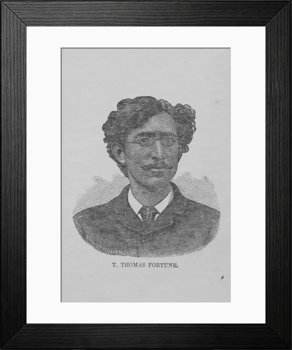 Framed Print : T. Thomas Fortune, 1891. Creator: Unknown Framed Print : T. Thomas Fortune, 1891. Creator: Unknown