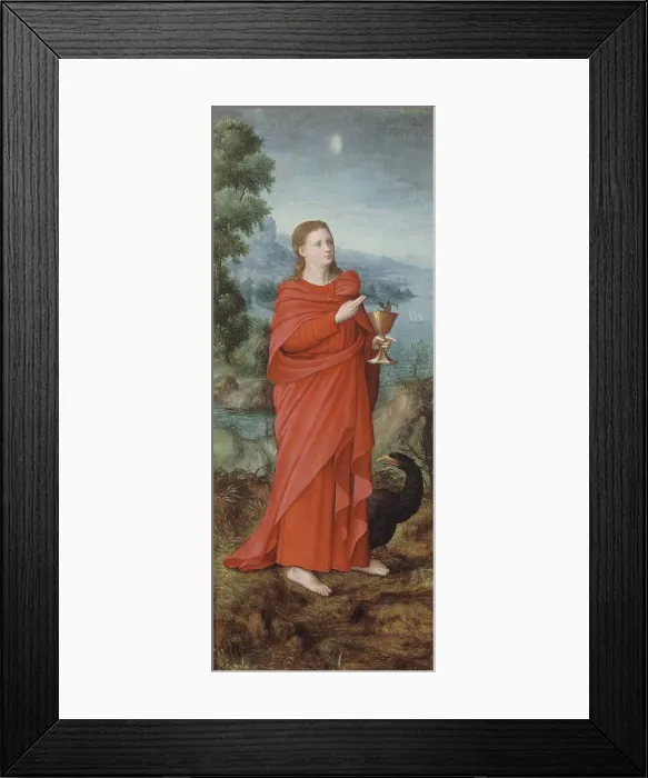 Framed Print : Saint John on Patmos, between 1500 and 1600. Creator: Unknown Framed Print : Saint John on Patmos, between 1500 and 1600. Creator: Unknown