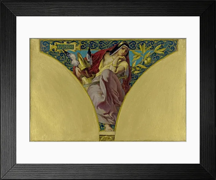 Framed Print : Esquisse pour la salle des Fêtes de l'Hôtel de Ville de Paris : L'Auvergne, 1891. Creator: François Emile Ehrmann Framed Print : Esquisse pour la salle des Fêtes de l'Hôtel de Ville de Paris : L'Auvergne, 1891. Creator: François Emile Ehrmann