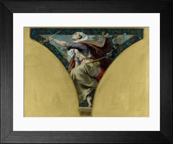 Framed Print : Esquisse pour la salle des Fêtes de l'Hôtel de Ville de Paris : La Lorraine, 1891. Creator: François Emile Ehrmann Framed Print : Esquisse pour la salle des Fêtes de l'Hôtel de Ville de Paris : La Lorraine, 1891. Creator: François Emile Ehrmann