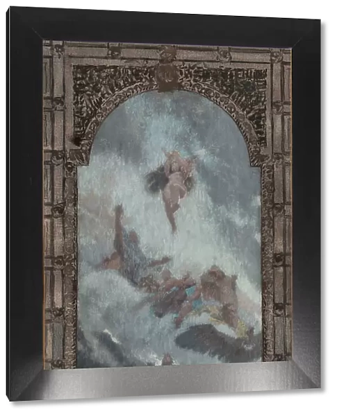 Esquisse pour le plafond du salon d'entrée Nord de l'Hôtel de Ville de Paris : la Nature... 1892. Creator: Henri Bonis
