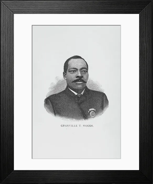 Framed Print : Granville T. Woods, 1887. Creator: Unknown Framed Print : Granville T. Woods, 1887. Creator: Unknown