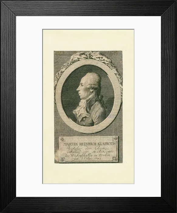 Framed Print : Portrait of the Chemist Martin Heinrich Klaproth (1743-1817), 1780. Creator: Anonymous