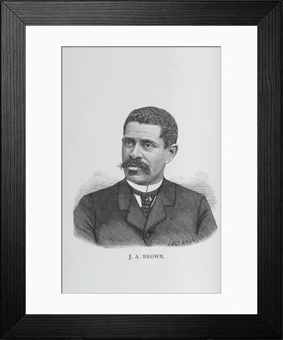 Framed Print : J. A. Brown, 1887. Creator: Vogt Bros Framed Print : J. A. Brown, 1887. Creator: Vogt Bros