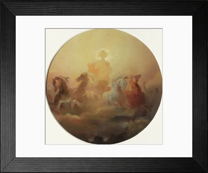 Framed Print : Esquisse pour l'Hôtel de Ville de Paris : Le char du soleil, c.1851. Creator: Léon Cogniet Framed Print : Esquisse pour l'Hôtel de Ville de Paris : Le char du soleil, c.1851. Creator: Léon Cogniet