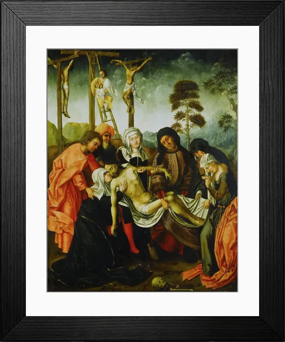 Framed Print : Deposition from the cross, after Van der Weyden. Creator: Unknown Framed Print : Deposition from the cross, after Van der Weyden. Creator: Unknown