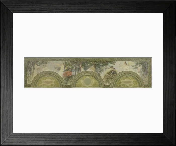 Framed Print : Esquisse pour le salon d'entrée sud de l'Hôtel de Ville : La Peinture - La Littérature, 1892. Creators: Henri Jean Guillaume Martin, Louis Felix Bigaux Framed Print : Esquisse pour le salon d'entrée sud de l'Hôtel de Ville : La Peinture - La Littérature, 1892. Creators: Henri Jean Guillaume Martin, Louis Felix Bigaux