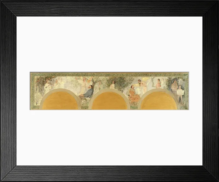 Framed Print : Esquisse pour le salon d'entrée sud de l'Hôtel de Ville : La Musique - La Sculpture, 1892. Creators: Henri Jean Guillaume Martin, Louis Felix Bigaux Framed Print : Esquisse pour le salon d'entrée sud de l'Hôtel de Ville : La Musique - La Sculpture, 1892. Creators: Henri Jean Guillaume Martin, Louis Felix Bigaux