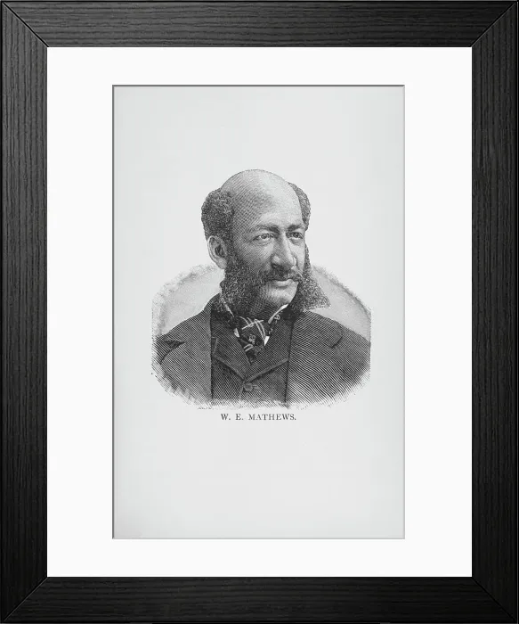Framed Print : W. E. Mathews, 1887. Creator: Unknown Framed Print : W. E. Mathews, 1887. Creator: Unknown