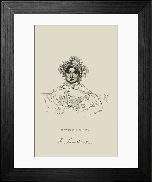 Framed Print : Portrait of Frances Trollope (1779-1863), 1839. Creator: Anonymous Framed Print : Portrait of Frances Trollope (1779-1863), 1839. Creator: Anonymous
