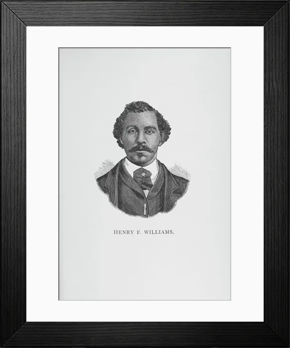 Framed Print : Henry F. Williams, 1887. Creator: Unknown Framed Print : Henry F. Williams, 1887. Creator: Unknown
