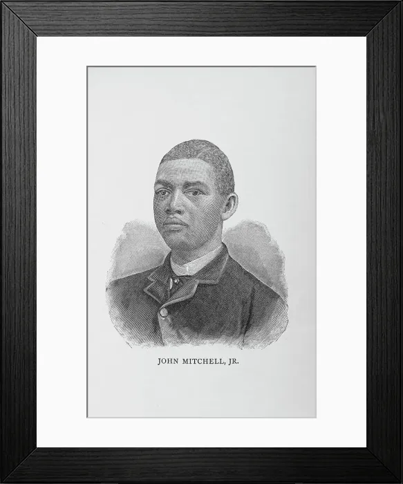 Framed Print : John Mitchell, Jr. 1887. Creator: Unknown Framed Print : John Mitchell, Jr. 1887. Creator: Unknown