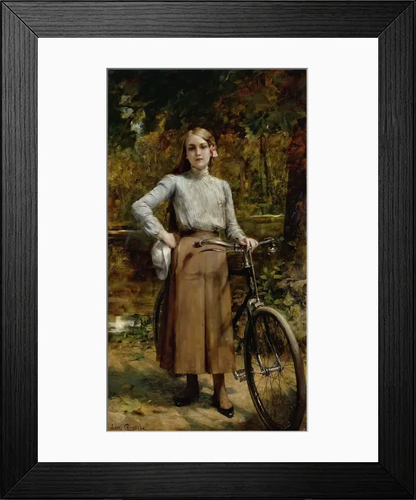 Framed Print : Bicyclette au Vésinet, 1903. Creator: Leon Francois Comerre Framed Print : Bicyclette au Vésinet, 1903. Creator: Leon Francois Comerre