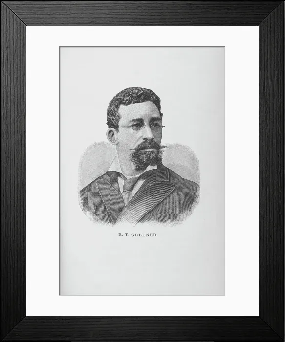 Framed Print : R. T. Greener, 1887. Creator: Unknown Framed Print : R. T. Greener, 1887. Creator: Unknown