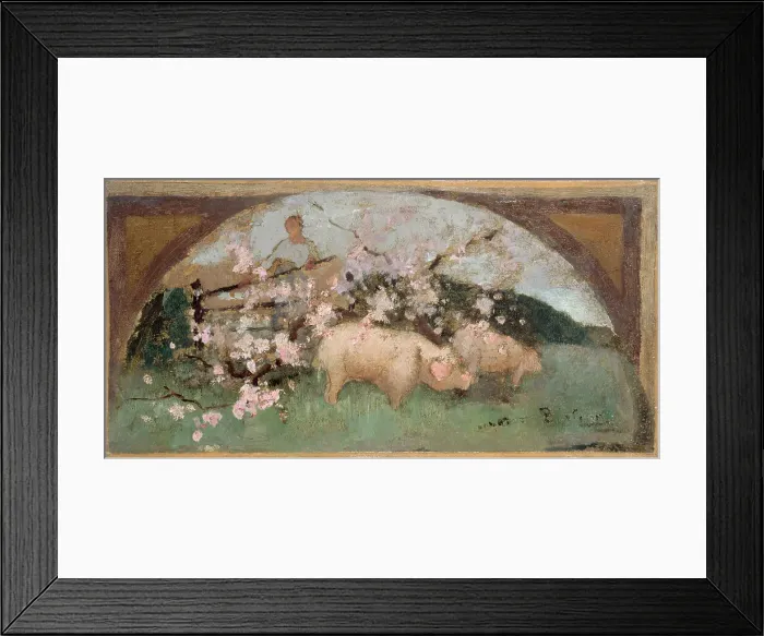 Framed Print : Esquisse pour la salle à manger de l'Hôtel de Ville de Paris : La viande de porc, 1893. Creator: Georges Bertrand Framed Print : Esquisse pour la salle à manger de l'Hôtel de Ville de Paris : La viande de porc, 1893. Creator: Georges Bertrand