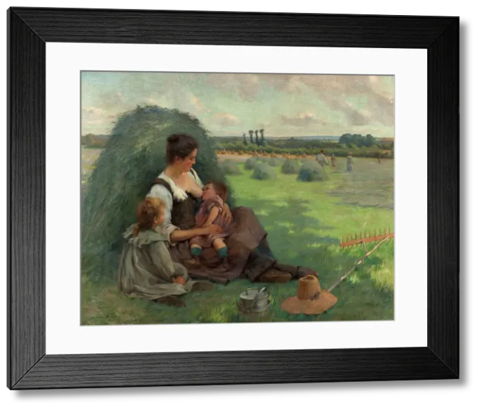 Framed Print : La vie simple, 1904. Creator: Pierre Andre Brouillet Framed Print : La vie simple, 1904. Creator: Pierre Andre Brouillet