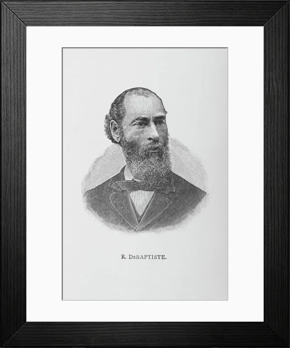 Framed Print : R. DeBaptiste, 1887. Creator: Unknown Framed Print : R. DeBaptiste, 1887. Creator: Unknown