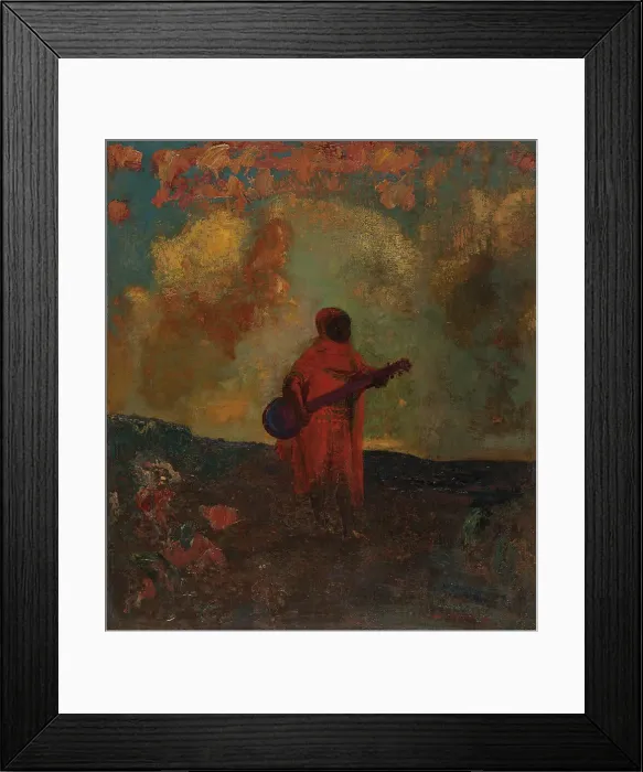 Framed Print : Arabe musicien, 1893. Creator: Odilon Redon Framed Print : Arabe musicien, 1893. Creator: Odilon Redon