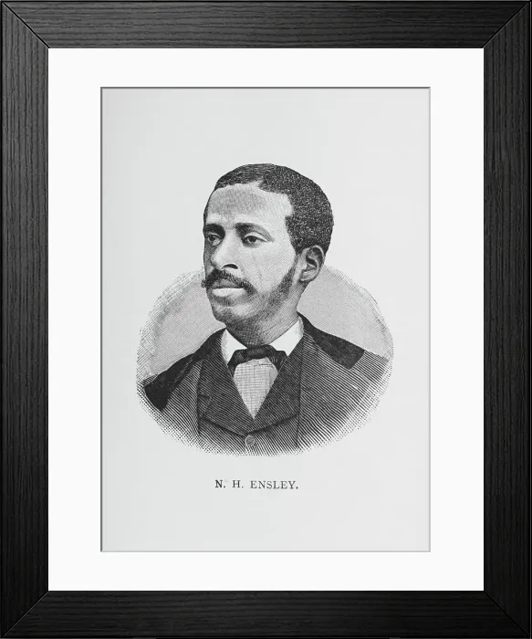 Framed Print : N. H. Ensley, 1887. Creator: Unknown