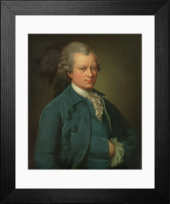Framed Print : Portrait of Gotthold Ephraim Lessing (1729-1781), 1765. Creator: Anonymous Framed Print : Portrait of Gotthold Ephraim Lessing (1729-1781), 1765. Creator: Anonymous