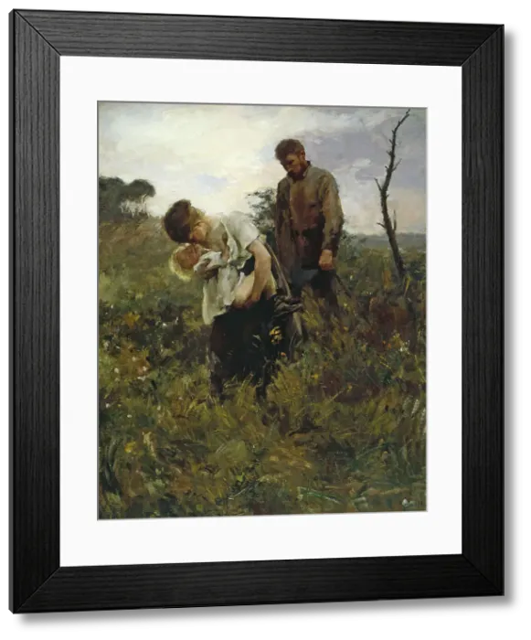 Framed Print : Exode, 1893. Creator: Alfred Philippe Roll Framed Print : Exode, 1893. Creator: Alfred Philippe Roll