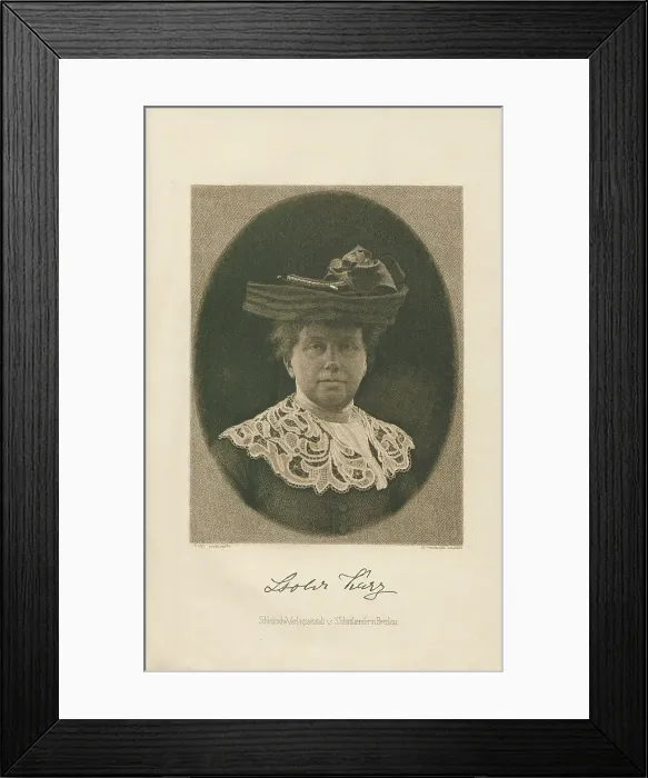 Framed Print : Portrait of the Writer Isolde Kurz (1853-1944), 1905. Creator: Lindner, Johann (1839-1906) Framed Print : Portrait of the Writer Isolde Kurz (1853-1944), 1905. Creator: Lindner, Johann (1839-1906)