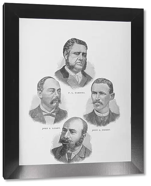 F. L. Cardoza, John S. Leary, John O. Crosby, E. S. Porter, 1887. Creator: Unknown
