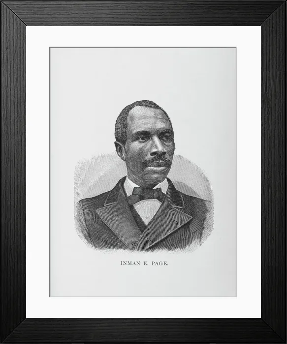 Framed Print : Inman E. Page, 1887. Creator: Unknown Framed Print : Inman E. Page, 1887. Creator: Unknown