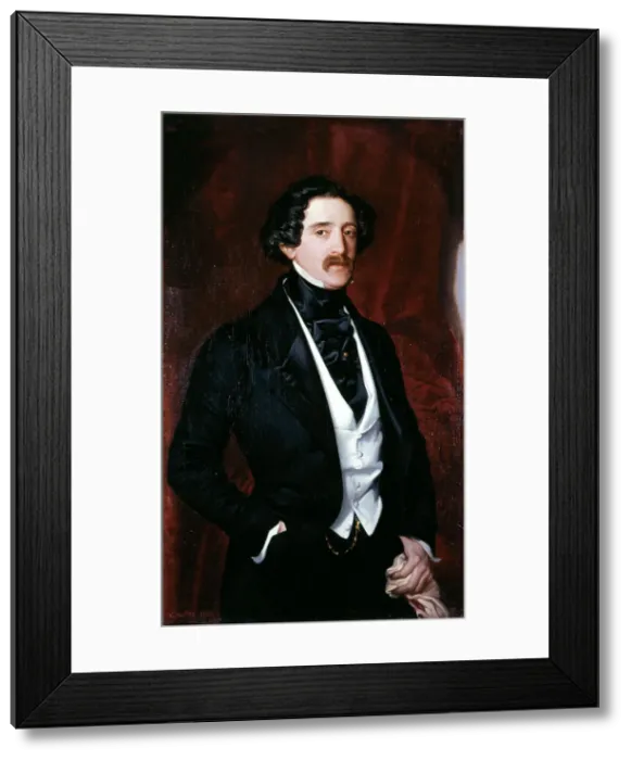 Framed Print : Portrait d'Edouard Caillard, 1847. Creator: Victor-Louis Mottez Framed Print : Portrait d'Edouard Caillard, 1847. Creator: Victor-Louis Mottez