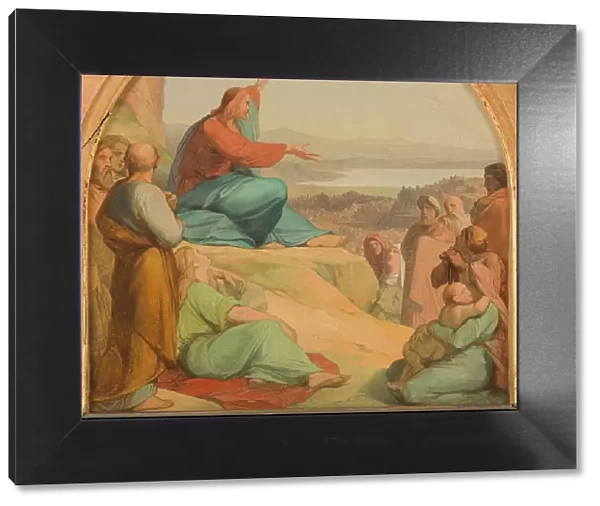 Esquisse pour l'église Sainte-Elisabeth : Le Sermon sur la montagne, 1849. Creator: Auguste Hesse