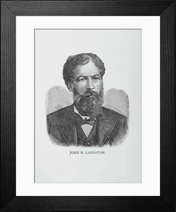 Framed Print : John M. Langston, 1887. Creator: Unknown Framed Print : John M. Langston, 1887. Creator: Unknown