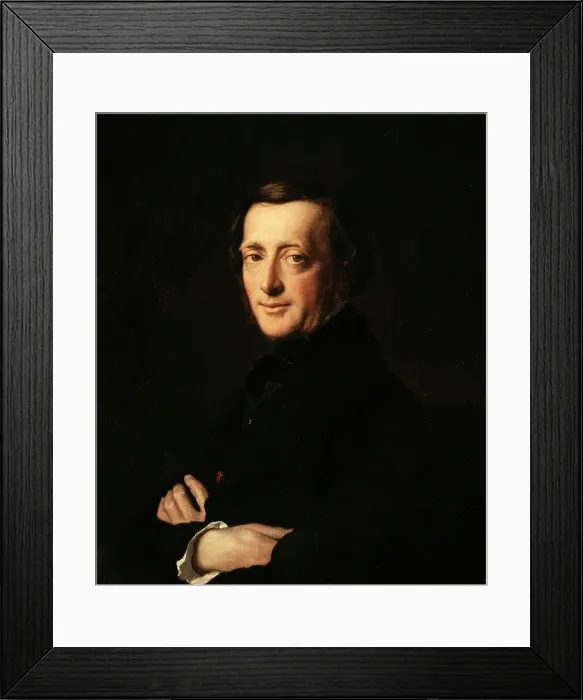 Framed Print : Portrait du Docteur M.G. Worms, 1850. Creator: Henri Lehmann Framed Print : Portrait du Docteur M.G. Worms, 1850. Creator: Henri Lehmann