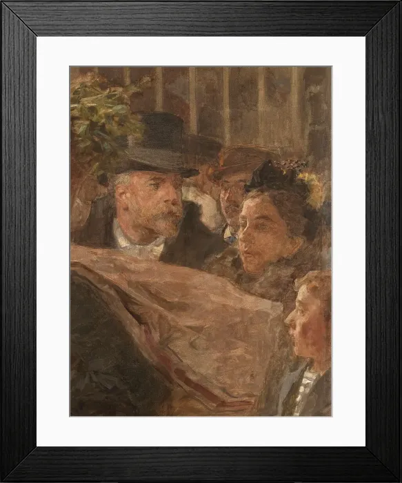 Framed Print : Les Halles, 1895. Creator: Leon-Augustin Lhermitte Framed Print : Les Halles, 1895. Creator: Leon-Augustin Lhermitte