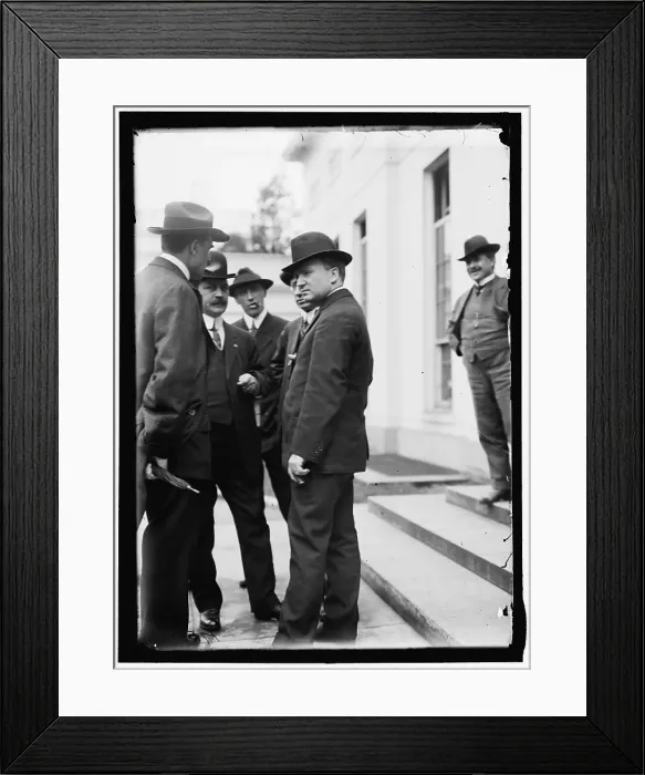 Framed Print : Joseph Tumulty and group at White House, Washington, D.C. between 1913 and 1917. Creator: Harris & Ewing. Joseph Tumulty and group at White House, Washington, D.C. between 1913 and 1917. Creator: Harris & Ewing Framed Print : Joseph Tumulty and group at White House, Washington, D.C. between 1913 and 1917. Creator: Harris & Ewing. Joseph Tumulty and group at White House, Washington, D.C. between 1913 and 1917. Creator: Harris & Ewing
