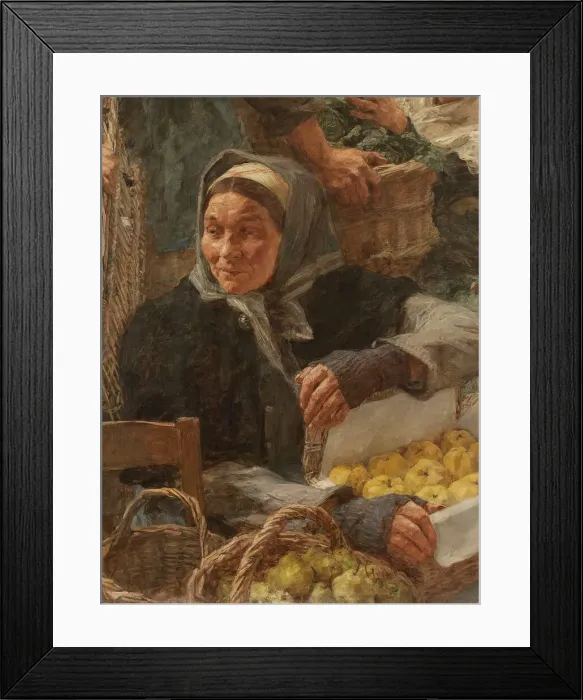 Framed Print : Les Halles, 1895. Creator: Leon-Augustin Lhermitte Framed Print : Les Halles, 1895. Creator: Leon-Augustin Lhermitte
