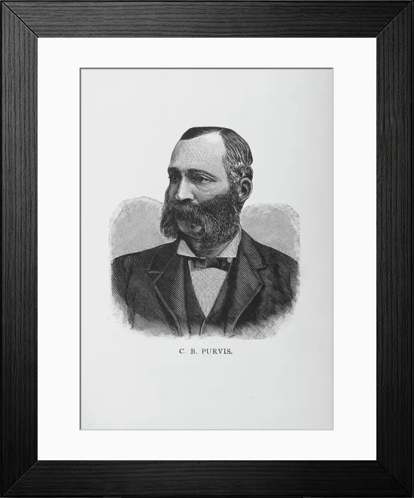 Framed Print : C. B. Purvis, 1887. Creator: Unknown Framed Print : C. B. Purvis, 1887. Creator: Unknown