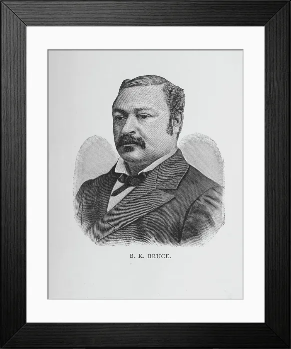 Framed Print : B. K. Bruce, 1887. Creator: Unknown Framed Print : B. K. Bruce, 1887. Creator: Unknown